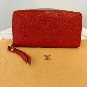 Louis Vuitton Scarlet Red Wallet